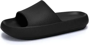Welltree Cloud Slides for Women Men Pillow Slippers Non-Slip Bathroom Shower Sandals Soft Thick Sole Indoor and Outdoor Slides