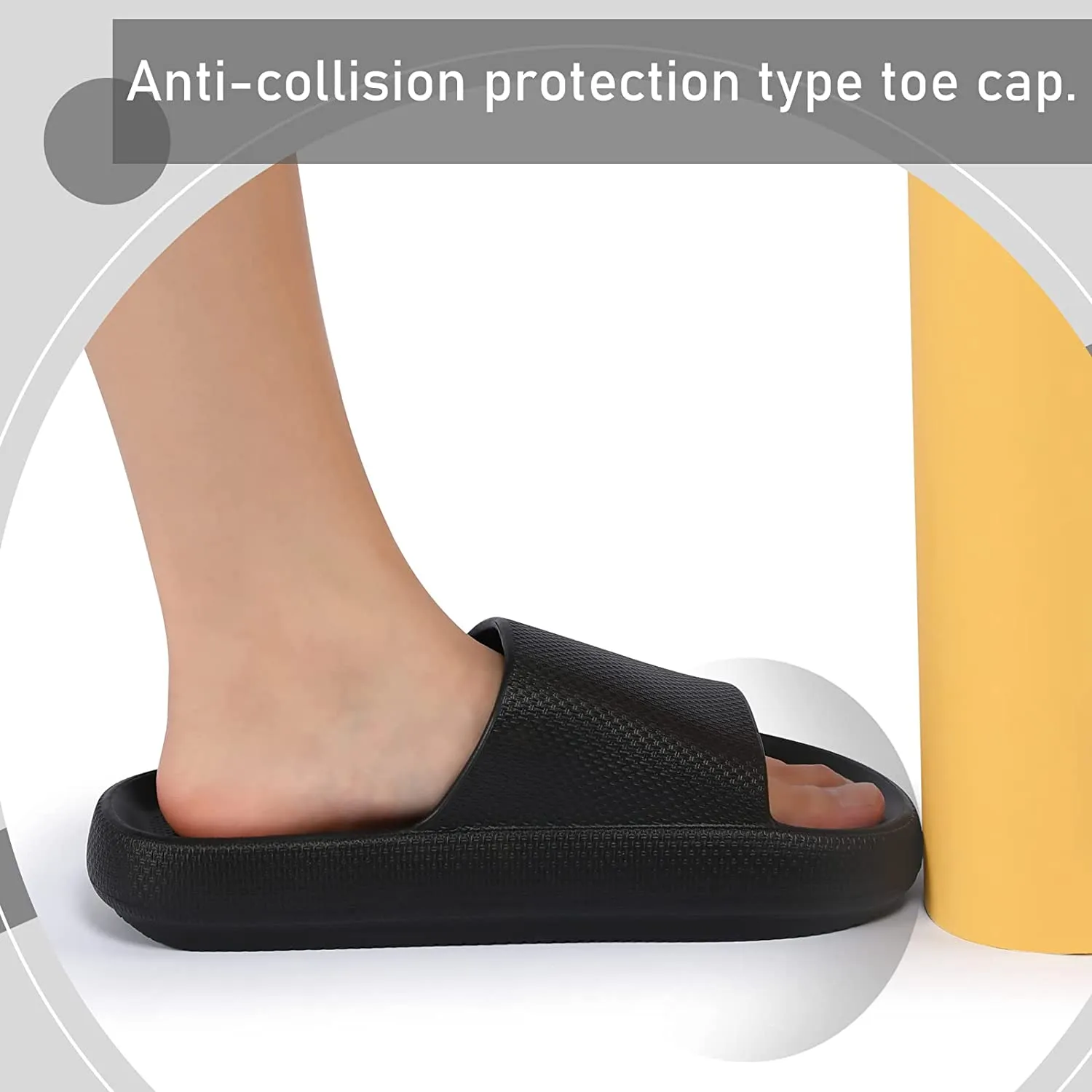 Welltree Cloud Slides for Women Men Pillow Slippers Non-Slip Bathroom Shower Sandals Soft Thick Sole Indoor and Outdoor Slides