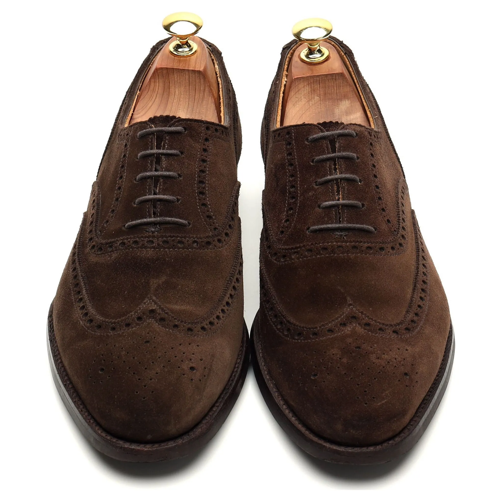 'Westgate 2' Dark Brown Suede Oxford Brogue UK 8 E