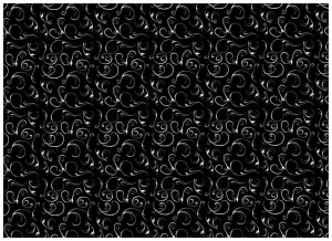 White on Black Silhouette Swirl Contact Paper