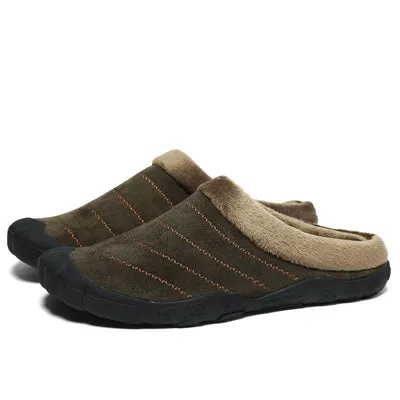 Winter Plush Home Cotton Slippers Large Outdoor Shoes