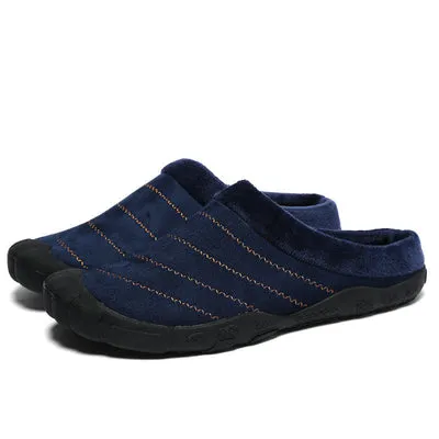 Winter Plush Home Cotton Slippers Large Outdoor Shoes