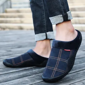 Winter Plush Home Cotton Slippers Large Outdoor Shoes