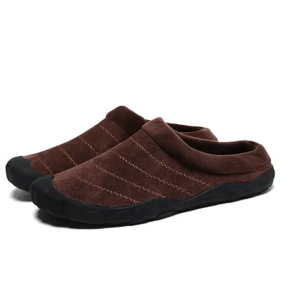 Winter Plush Home Cotton Slippers Large Outdoor Shoes