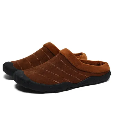 Winter Plush Home Cotton Slippers Large Outdoor Shoes