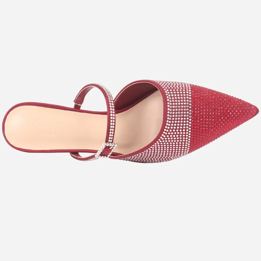 Women's "LIKORICE" Glittery Evening Sandals