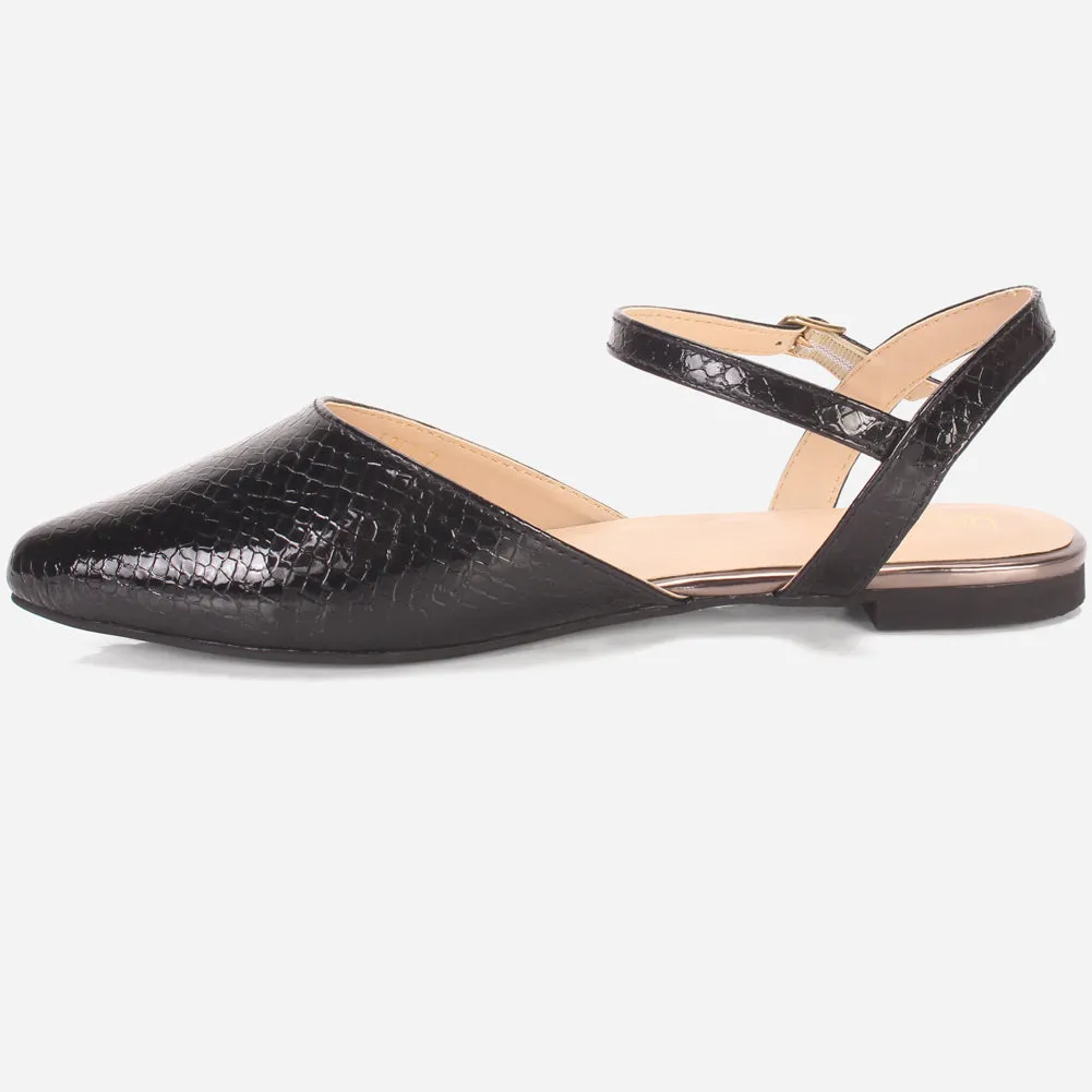 Womens "MONISHA" Pointy Flat Summer Sandals