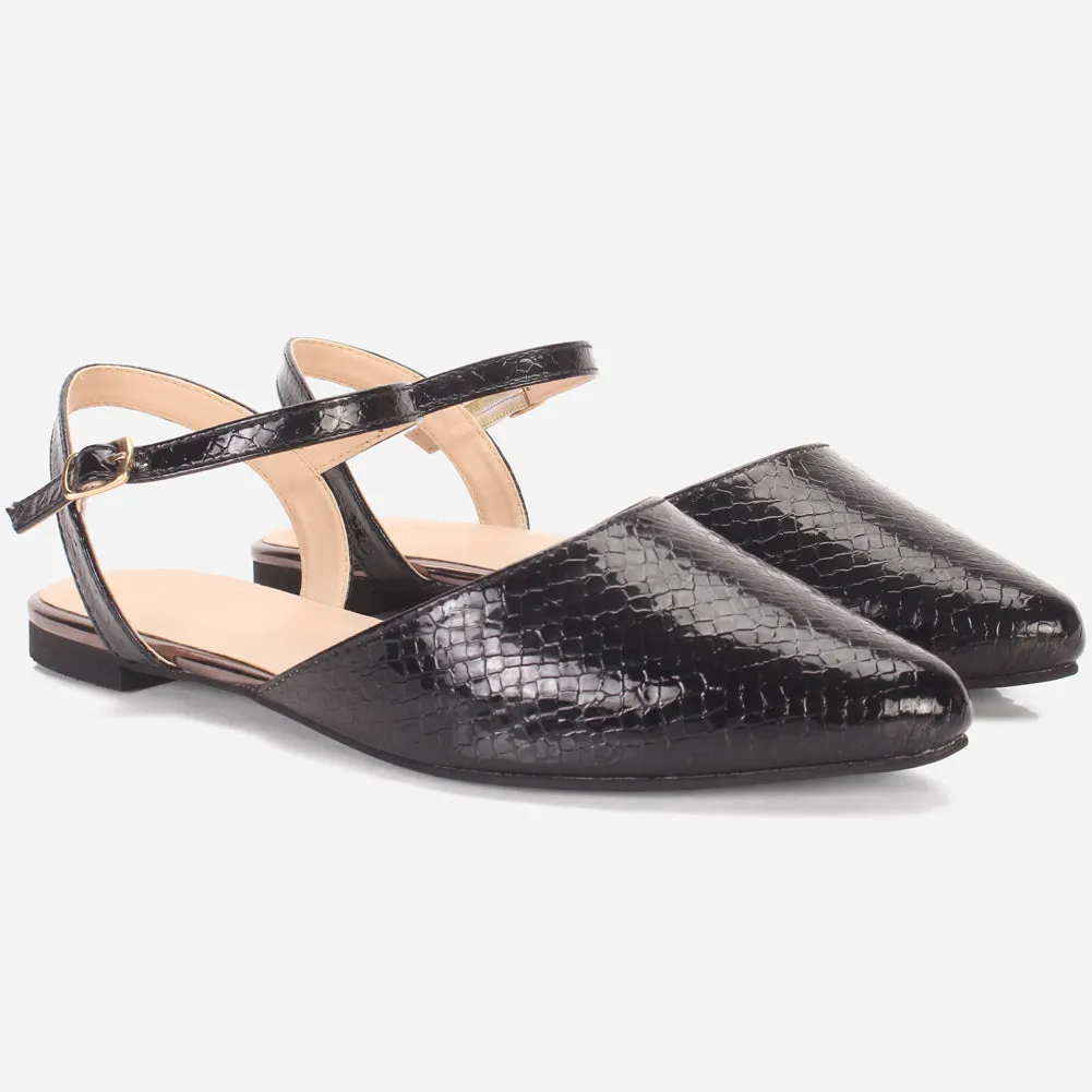 Womens "MONISHA" Pointy Flat Summer Sandals