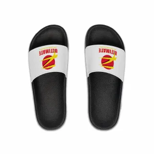 Z-Ultimate Comfort Men's Slide Sandals (White on Black)