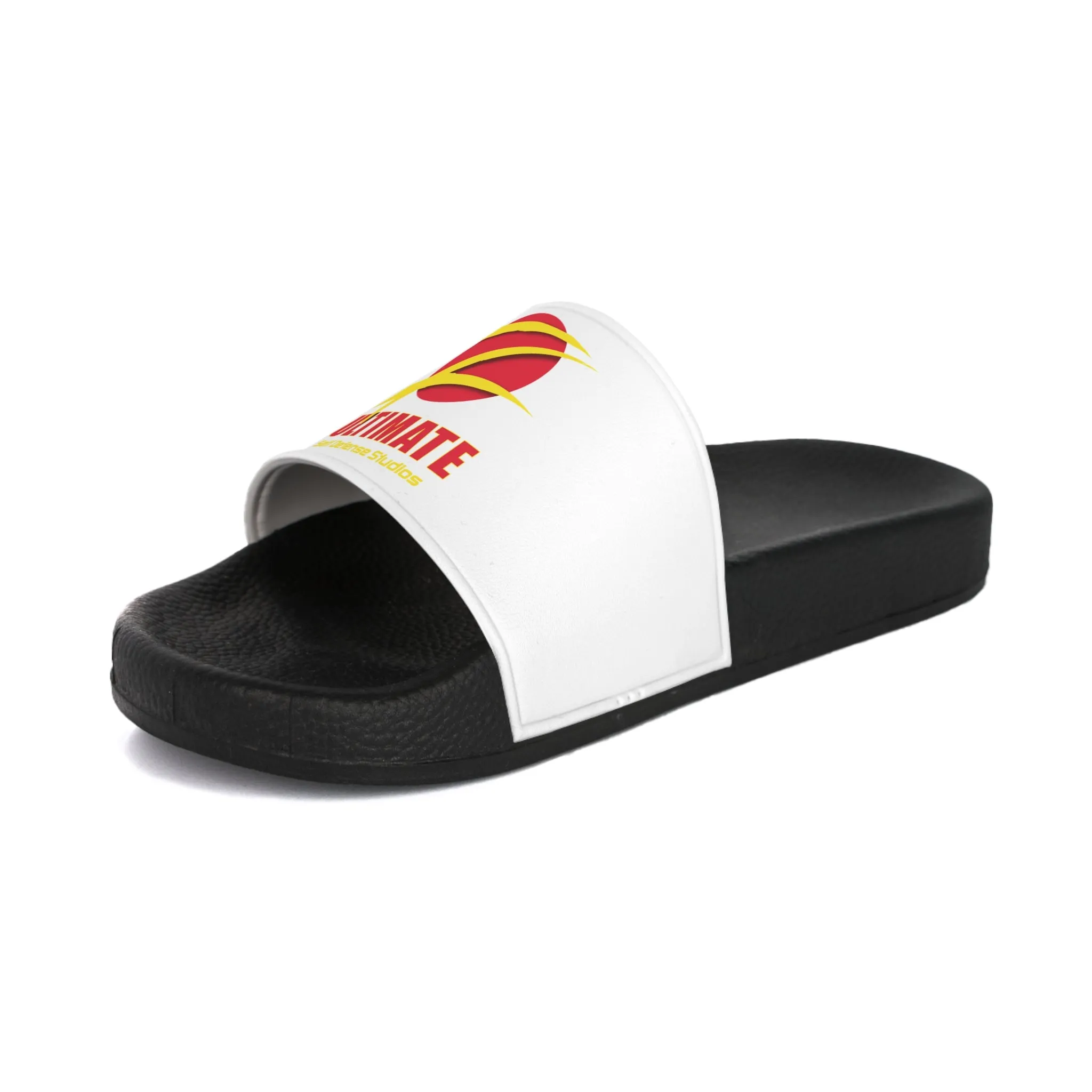 Z-Ultimate Comfort Men's Slide Sandals (White on Black)